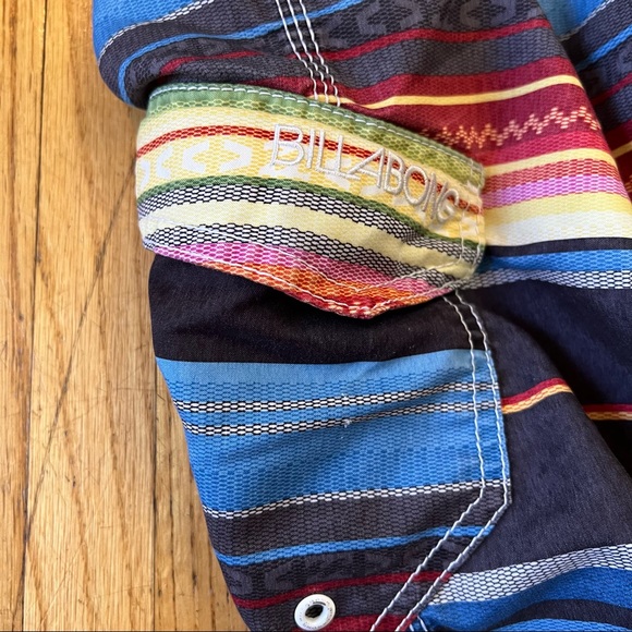 Billabong 30 Board Shorts Aztec Tribal Swim Trunks Outdoor Beach Pool 10" Inseam - Picture 2 of 9